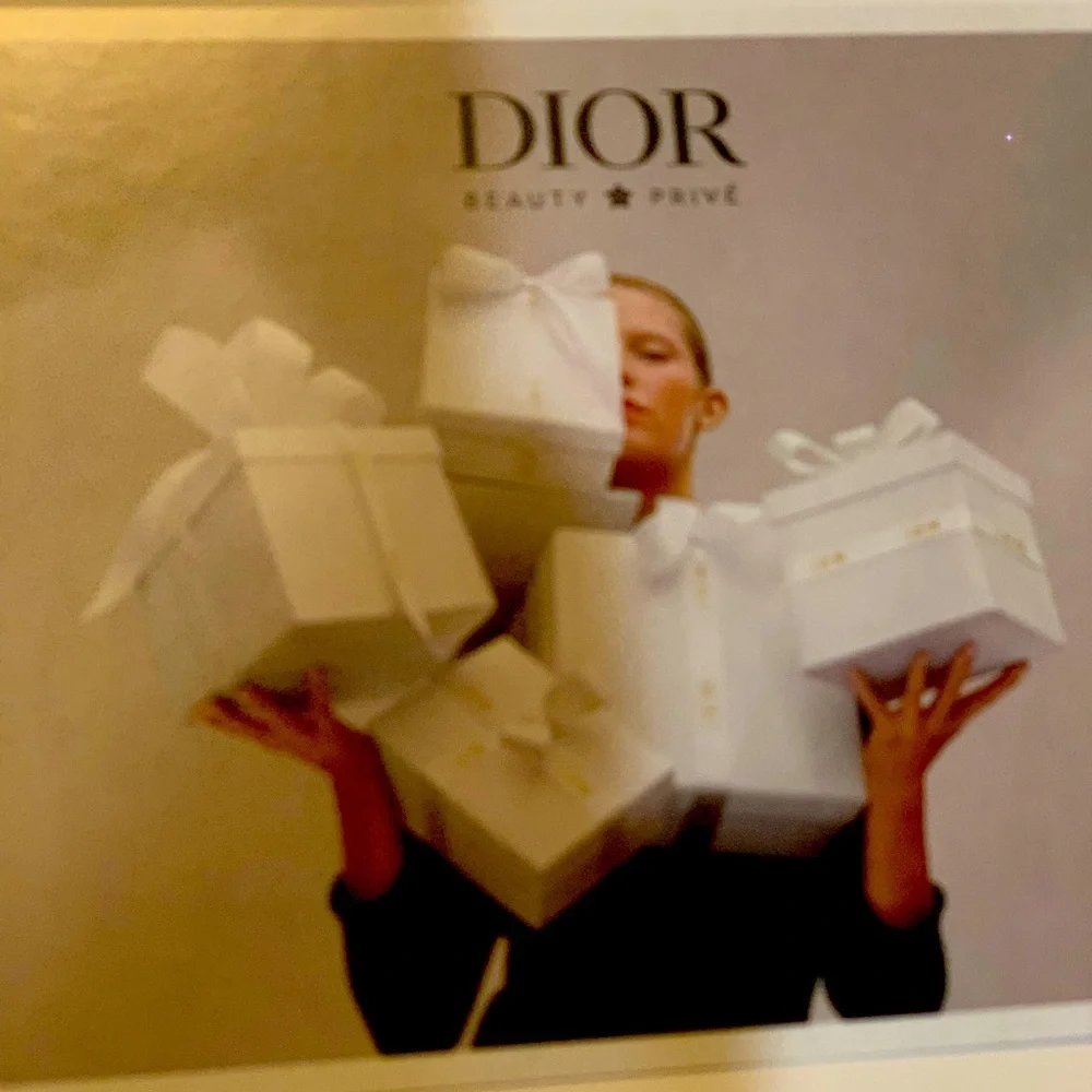 Absolute stunning brand new silver sparkly authentic Dior cosmetic bag, limited